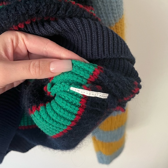 Kenzo Striped Mock Neck Sweater - Picture 5 of 8